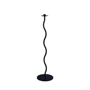 New Curved Candleholder Floor Black Candlesticks & Candle Holders