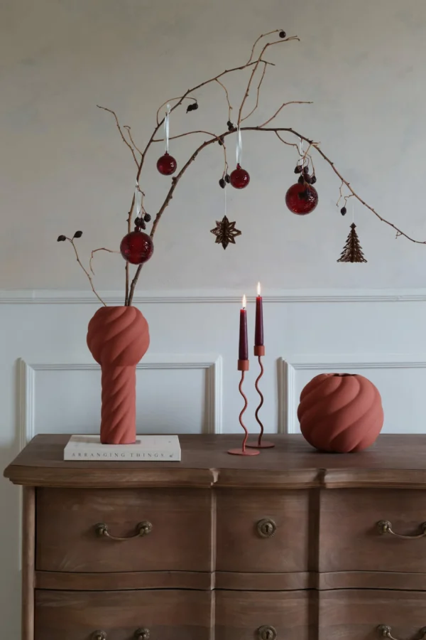 Hot Gry Marble Deep Red 5cm (4 pcs) Seasonal
