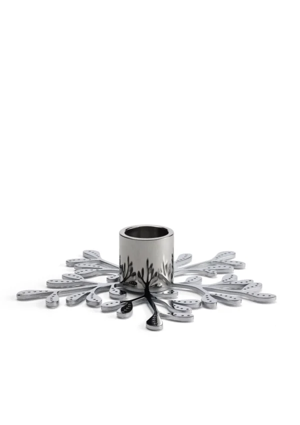 Clearance Mistletoe Candleholder Stainless Steel Candlesticks & Candle Holders | Seasonal