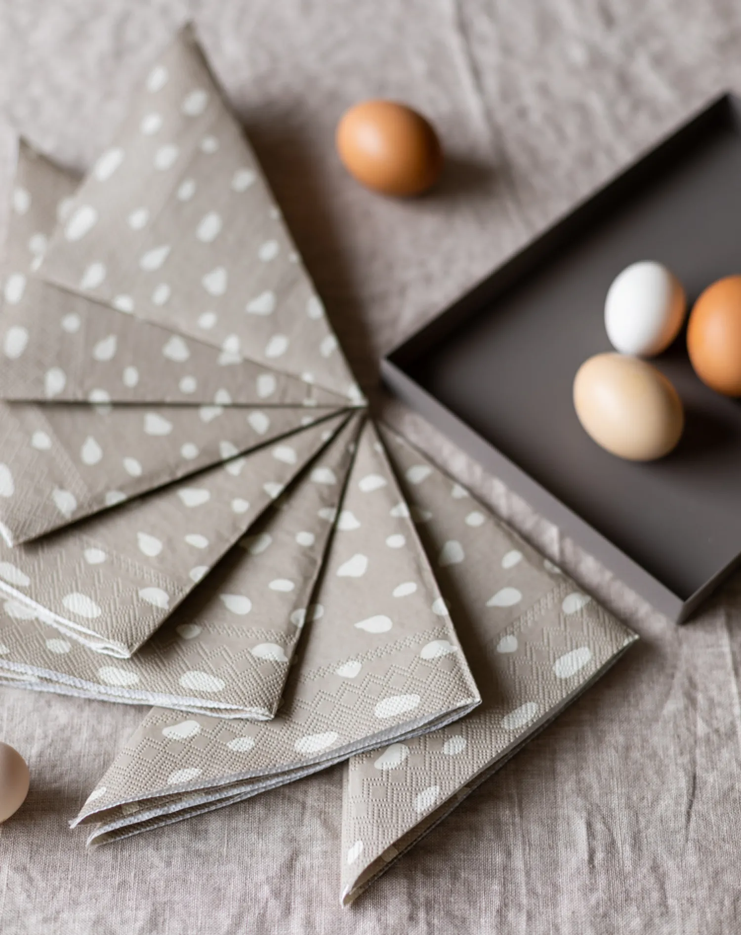 napkin_dots_sand_3.webp Clearance Napkin Dots Sand Napkins