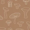 Best Sale Napkin Fungi Hazelnut / White Napkins