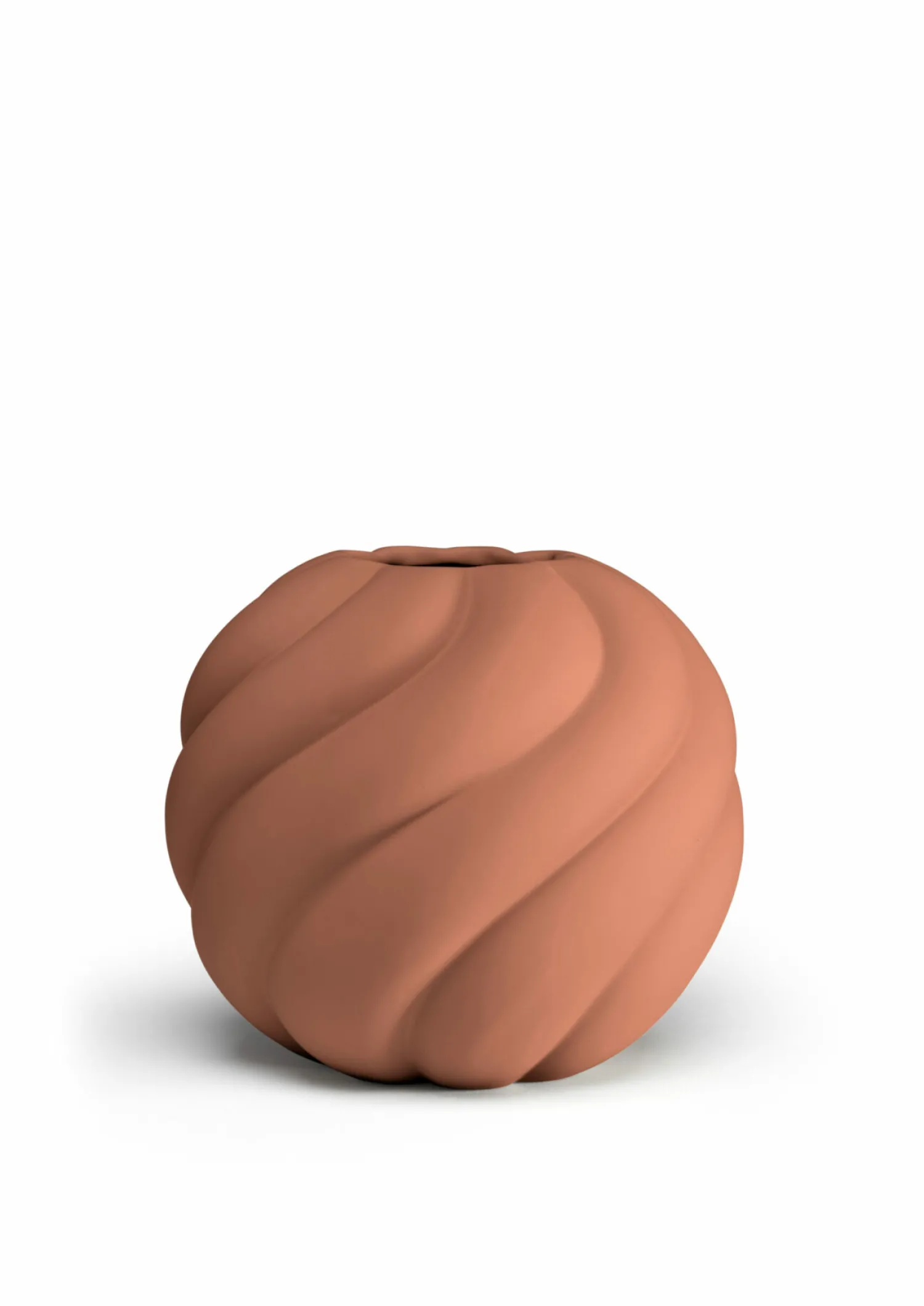 twist_ball_vase_cm_brick_red_0.webp Sale Twist Ball Vase 20cm Brick red Vases