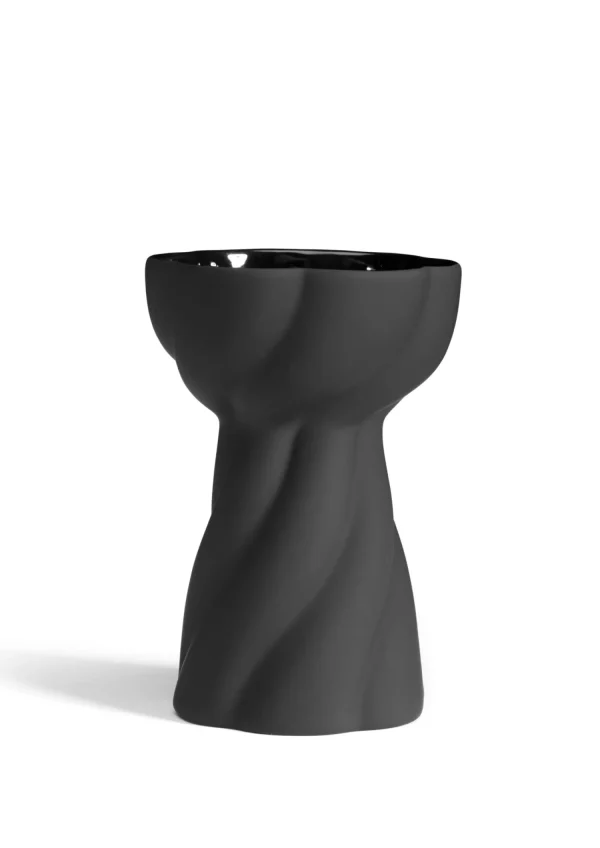 Clearance Twist Bulb Black Vases | Seasonal