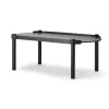 Cheap Woody Oval Table Black Stained Oak Furniture